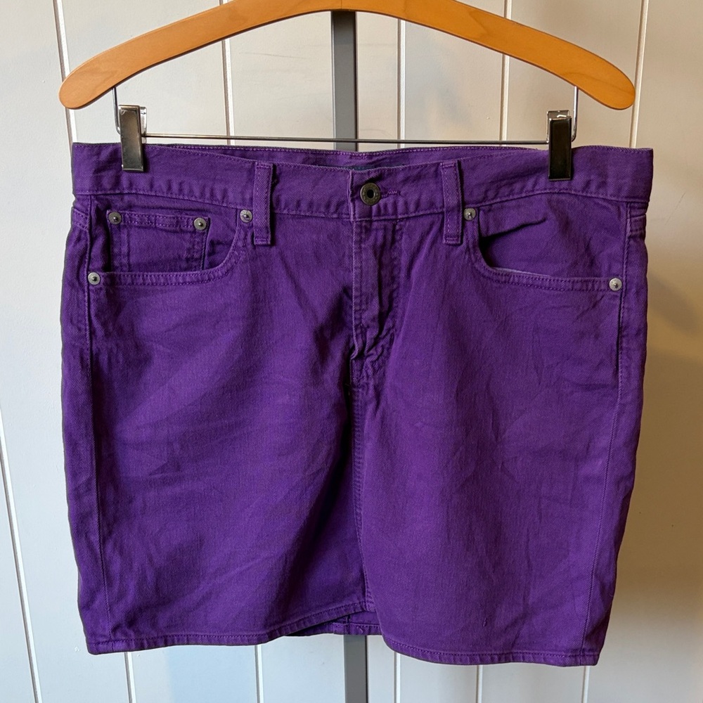 Women’s Vintage Ralph Lauren Sport Vibrant Purple Women's Jean Skirt Size 31